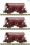 Fleischmann 6660071 - N - 3-tlg. Set Schwenkdachwagen, DR, Ep. IV